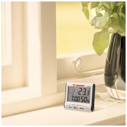 Метеостанции REXANT RM-011 70-0511 {Термогигрометр комнатный с часами и функцией будильника}